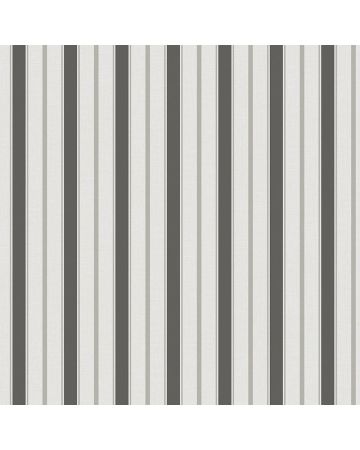 Papel pintado rayas Royal negro gris blanco 051gSTR