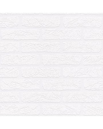 Papel pintado ladrillos blanco 056gPRA