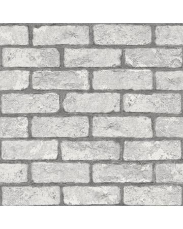 Papel pintado ladrillos blanco 058gUTI