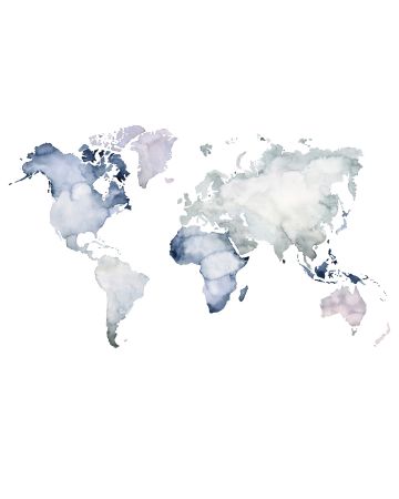 
Fotomural mapa mundial azul 100549