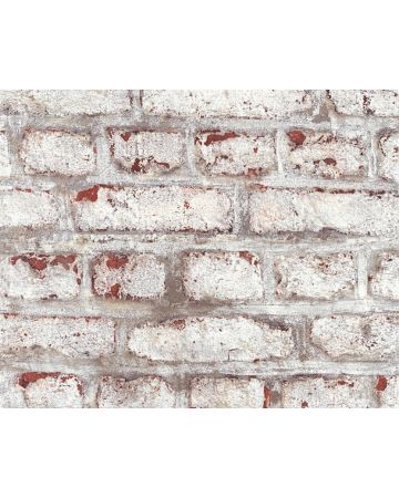 Papel pintado ladrillos blanco rojo 36280g1gELE