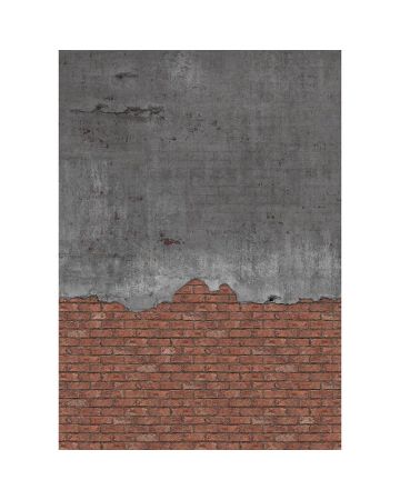 Fotomural pared ladrillo rojo gris 364293gLOF3