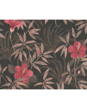 Papel pintado naturaleza marrón rojo 380283gCUB