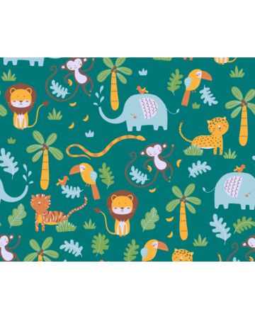 Papel pintado infantil animales selva 38115g1gLL