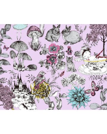 Papel pintado flores animales 38120g3gLL