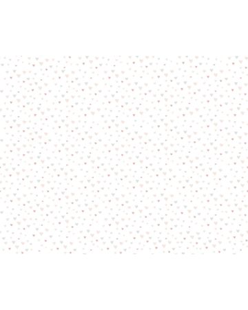 Papel pintado infantil corazones azul rosa 38124g1gLL