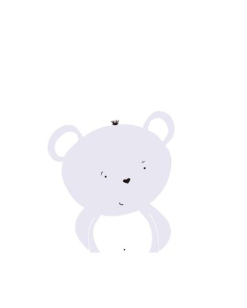 Papel pintado infantil osos rosa azul gris 38136g2gLL