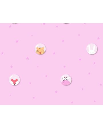 Papel pintado infantil rosa 38143g2gLL