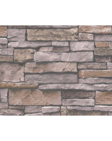 Papel pintado piedras marrón gris 388133gELE2