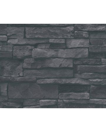 Papel pintado piedras negro 388134gELE2