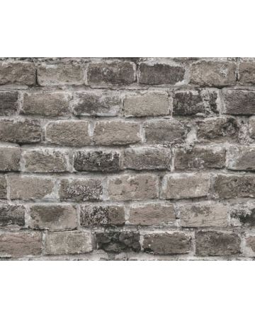 Papel pintado ladrillos marrón gris 388143gELE2