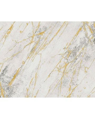 Papel pintado piedra blanco dorado 388173gELE2