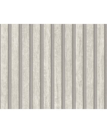Papel pintado listones madera gris 391095gELE2