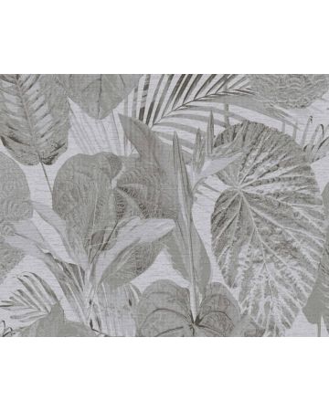 Papel pintado hojas gris 393555gFAM