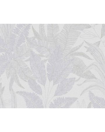 Papel pintado hojas gris beige 396541gSTO