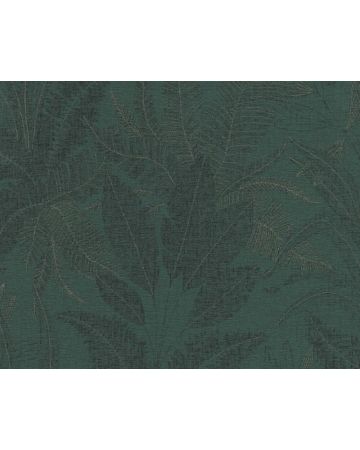 Papel pintado hojas verde oscuro 396543gSTO