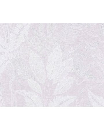 Papel pintado hojas blanco rosa 396544gSTO