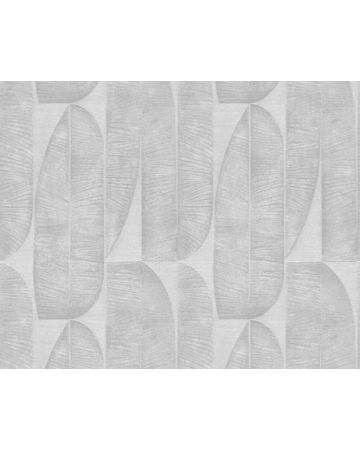 Papel pintado hojas gris crudo 396582gSTO