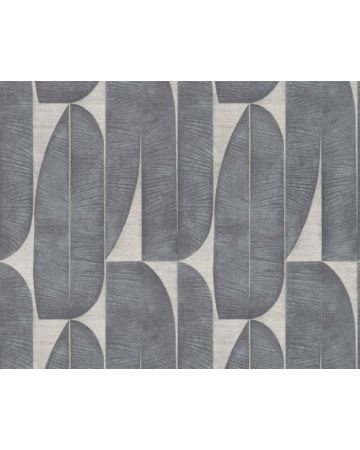 Papel pintado hojas gris beige 396583gSTO
