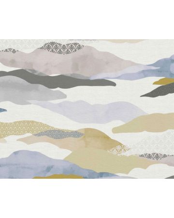 Papel pintado nubes blanco azul rosa 396991gPIN