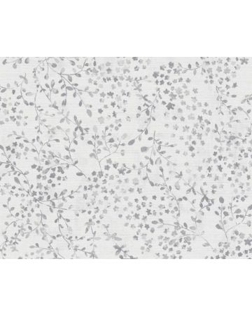 Papel pintado plantas gris blanco 397474gPIN