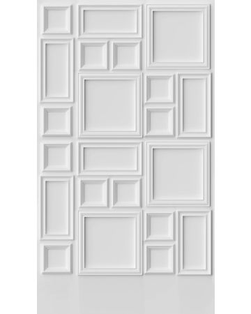 Fotomural moldura blanca 398211gWALL