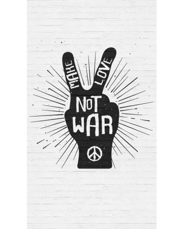 Fotomural Make Love Not War 398291gWALL