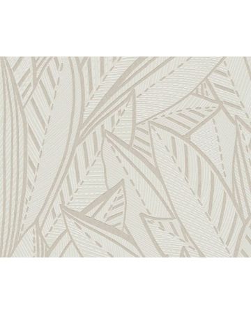 Papel pintado hojas crudo beige 399333gFRE