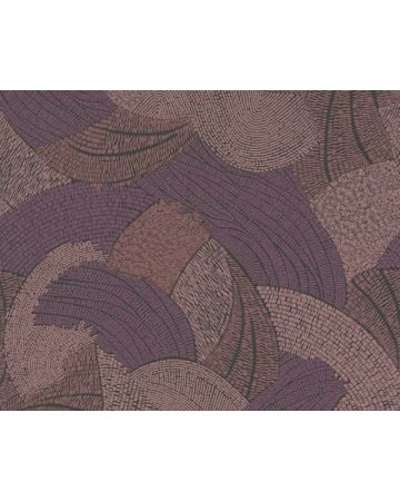 Papel pintado geométrico granate marrón 399352gFRE