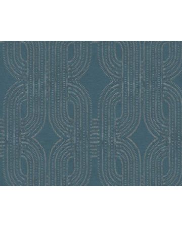 Papel pintado geométrico azul gris 399373gFRE