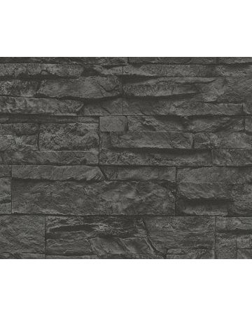 Papel pintado piedras negro 7071g23gELE
