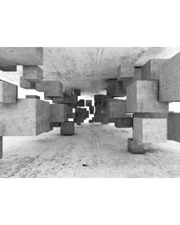 Fotomural tetris cemento DD118742gDW