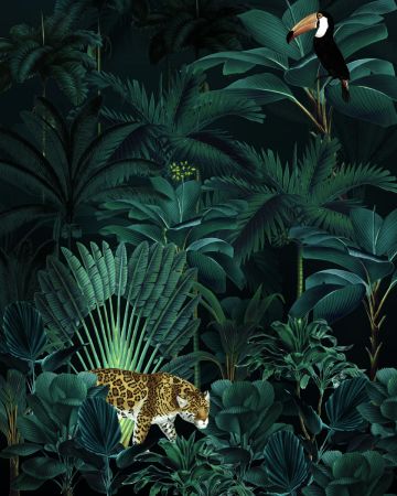 Fotomural Noche en la Jungla X4g1027gIE4