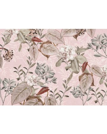 Fotomural plantas rosa