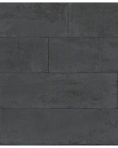 Papel pintado ladrillos gris oscuro 025-BRO