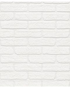 Papel pintado pared ladrillos blancos 062-BRO